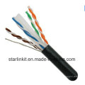 FTP CAT6 LSZH Cable Fluke Testé Soild Nare Copper Black
